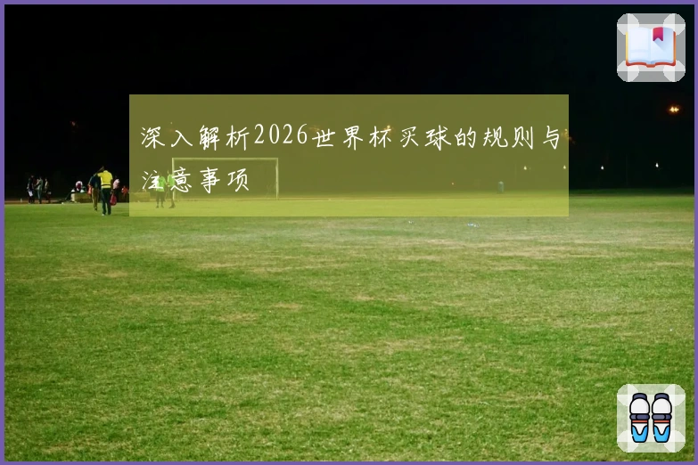 深入解析2026世界杯买球的规则与注意事项
